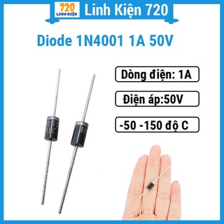 Linh kiện bán dẫn diode 1n4001 1a 50v
