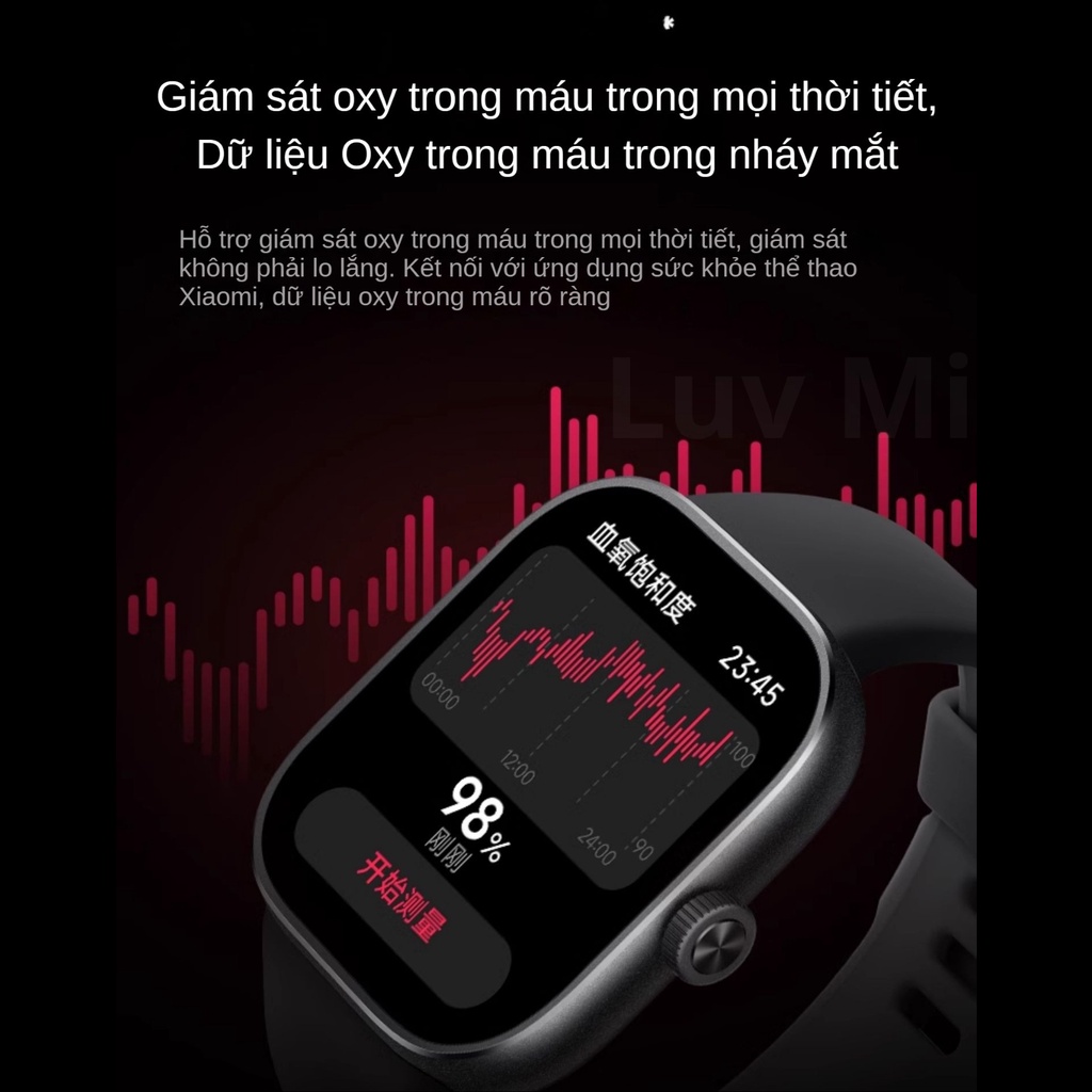 Đồng Hồ Redmi Watch 4 Đồng Hồ Thông Minh Xiaomi Redmi Watch 4 Thể Thao Chạy Bộ Bluetooth Cuộc Gọi Kéo Dài Thời Lượng Pin