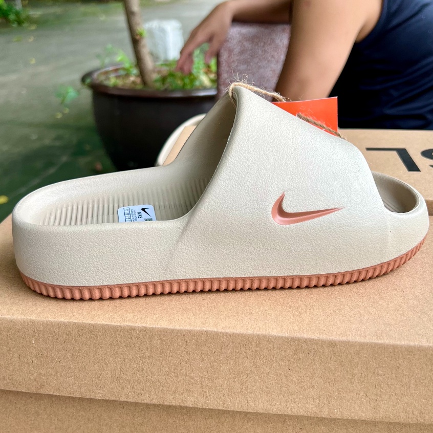 "Chính Hãng" Dép Bánh Mì _Nike Calm Slide bản mới SS2023 mềm hơn bản thường nam nữ unisex
