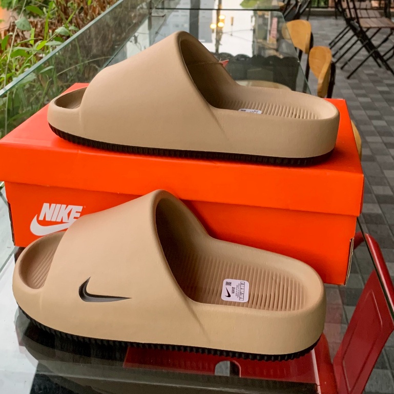 "Chính Hãng" Dép Bánh Mì _Nike Calm Slide bản mới SS2023 mềm hơn bản thường nam nữ unisex