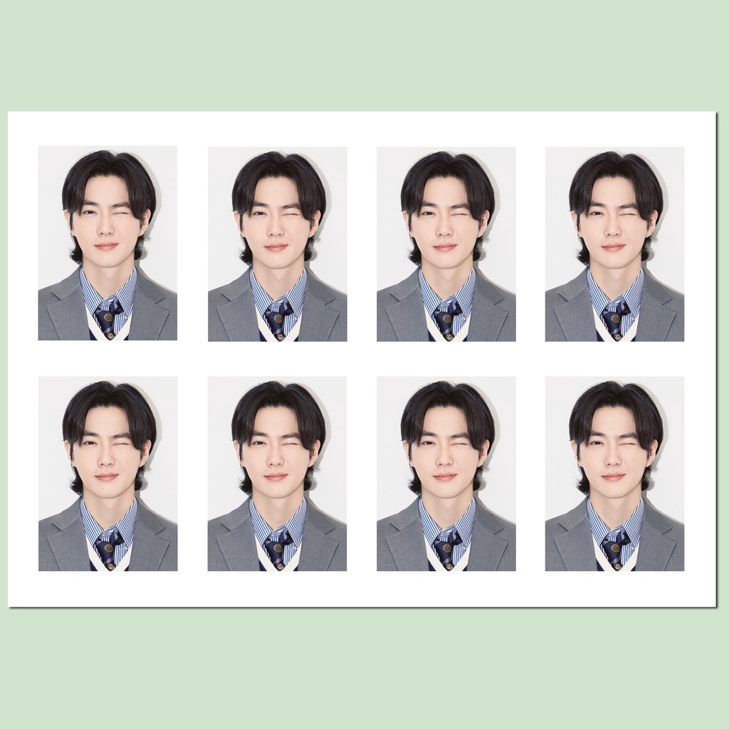 Lịch 2024 Một inch In Hình Chân Dung Nhóm Nhạc kpop exo 2024