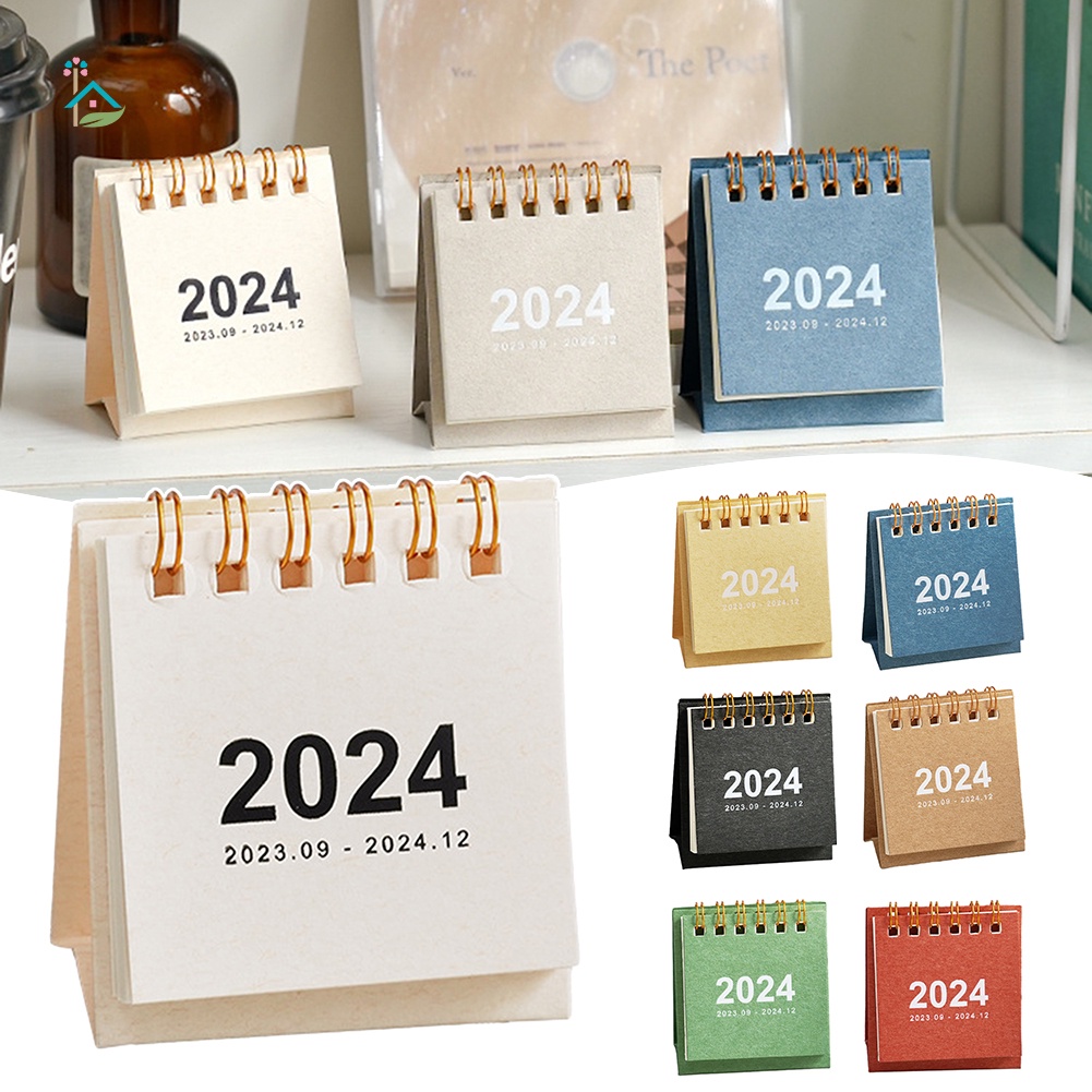 Lịch Để Bàn nldu 2024 mini Dùng Trang Trí Văn Phòng