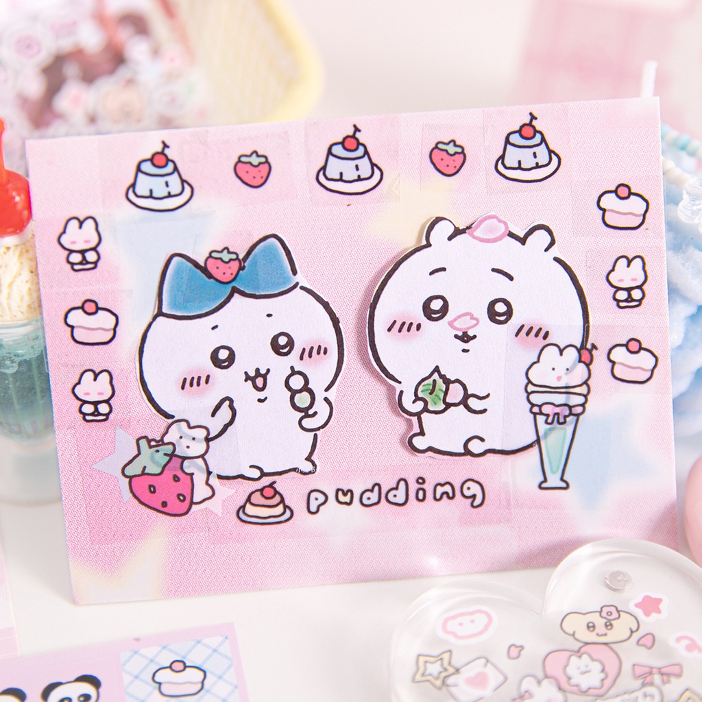 Ông. Set 2 Tấm Sticker Dán Trang Trí Lều Họa Tiết Hoạt Hình Dễ Thương diy