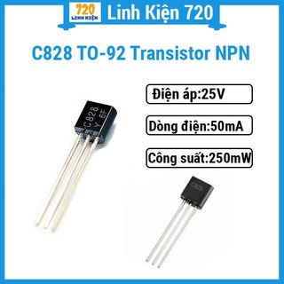 C828 to-92 transistor npn 0,1a 25v