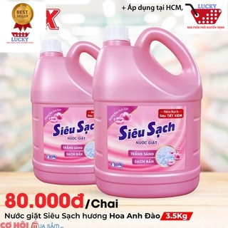 Combo 2 Can Nước giặt Lix siêu sạch hương hoa anh đào