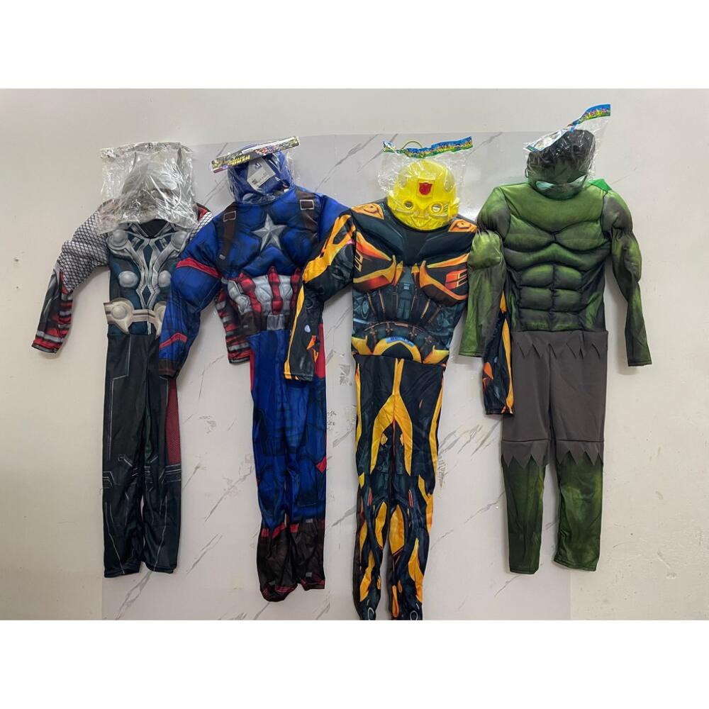 Bộ Áo Liền Quần Hóa Trang Siêu Anh Hùng Người Nhện Người Sắt hulk thor batman Cho Nam