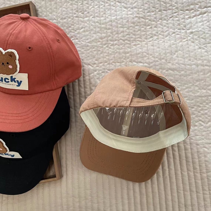 Mũ Lưỡi Trai Che Nắng Chống Gió Hình Vịt / Gấu Hoạt Hình Dễ Thương Cho Bé