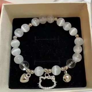 Vòng đeo tay hình mèo hello kitty / trái tim / bướm / chuông thời trang xinh xắn