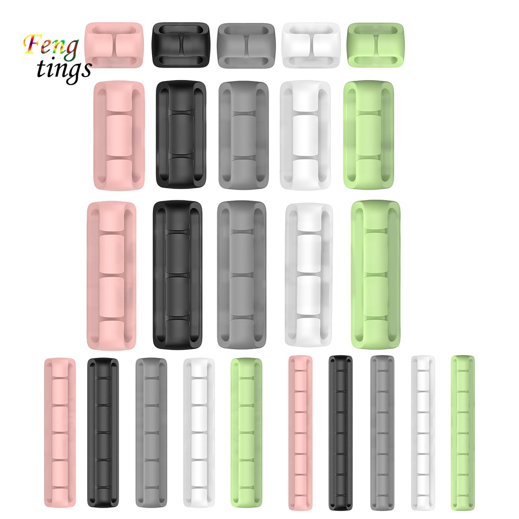 Kẹp Giữ Dây Cáp Bằng silicone Tự Dính Đa Năng Thông Dụng Cho Văn Phòng