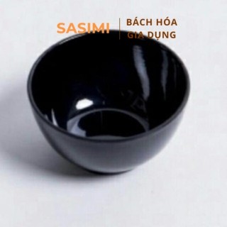Bát cơm phíp song long 2745, bát cơm đen chất liệu nhựa phíp melamine an toàn bền đẹp, bát phíp các màu SASIMI