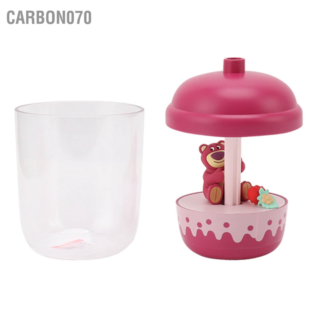 Carbon070 Máy tạo độ ẩm phun sương siêu âm Gấu dễ thương Im lặng An toàn không khí nhỏ cho phòng ngủ Văn tại nhà 300ml