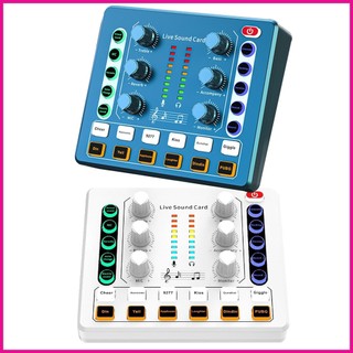 Máy trộn âm thanh mini di động giảm tiếng ồn nhỏ gọn và linh hoạt hỗ trợ thẻ âm thanh trực tiếp