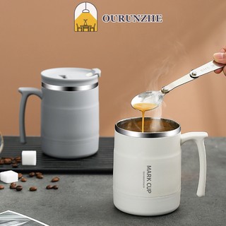 Cốc Cà Phê Trà Bằng Thép Không Gỉ Có Nắp Đậy Dùng Trong Văn Phòng