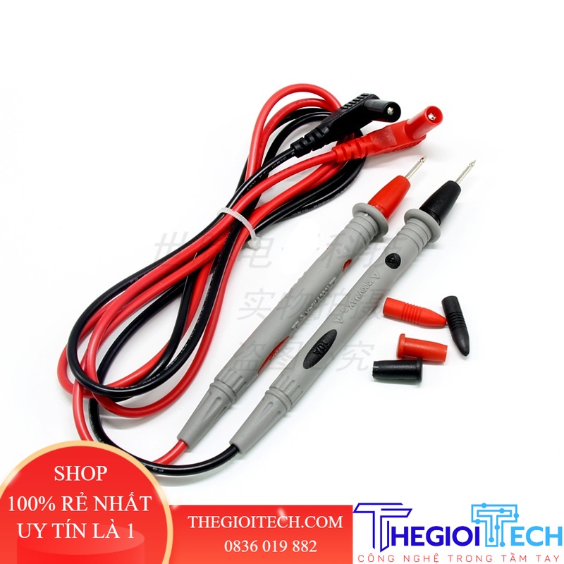 Que Bút Thử Đồng Hồ Vạn Năng Kỹ Thuật Số Thông Dụng Dây Kiểm Tra Dây 1000V 20A Đầu Mạ Vàng Cao Cấp Đồng Hồ Vạn Năng - 20A