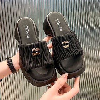 Giày sandal cao gót 4cm thời trang đi biển cho nữ