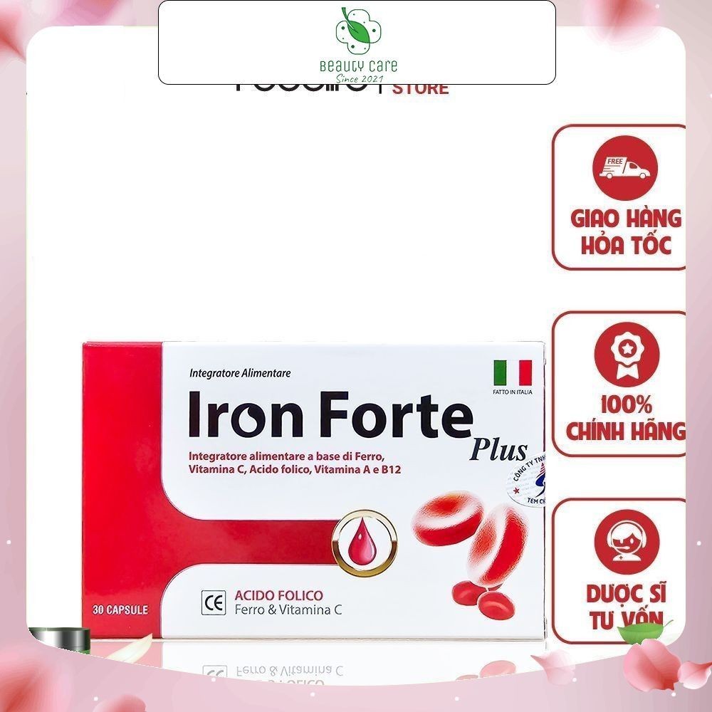 Viên Uống Iron Forte Plus Bổ Sung Sắt Cho Phụ Nữ Sau Sinh, Người Thiếu Máu N2