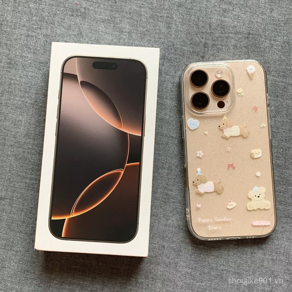 Chú chó trắng phù hợp cho iPhone 16 Pro Max, 11, 12, 13, 14, 15 Pro MAX, 7 Plus, 8 Plus, 11 Pro, 13 