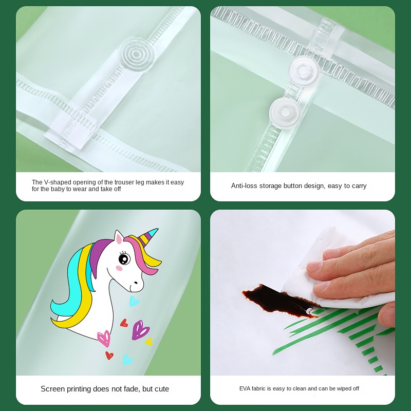 Bộ Quần Bốt Đi Mưa Giữ Ấm Chân Chống Nước Chống Bẩn In Hình Hoạt Hình Cho Trẻ Em Trên Đầu Gối 0811