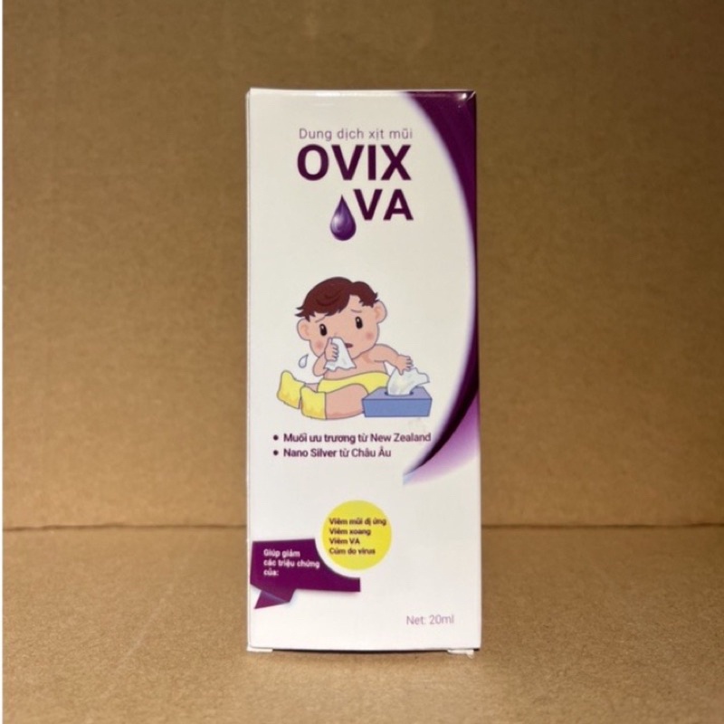 Xịt mũi Ovix baby VA 20ml dược sĩ Linh cho trẻ em  phòng ngừa và giảm viêm mũi dị ứng