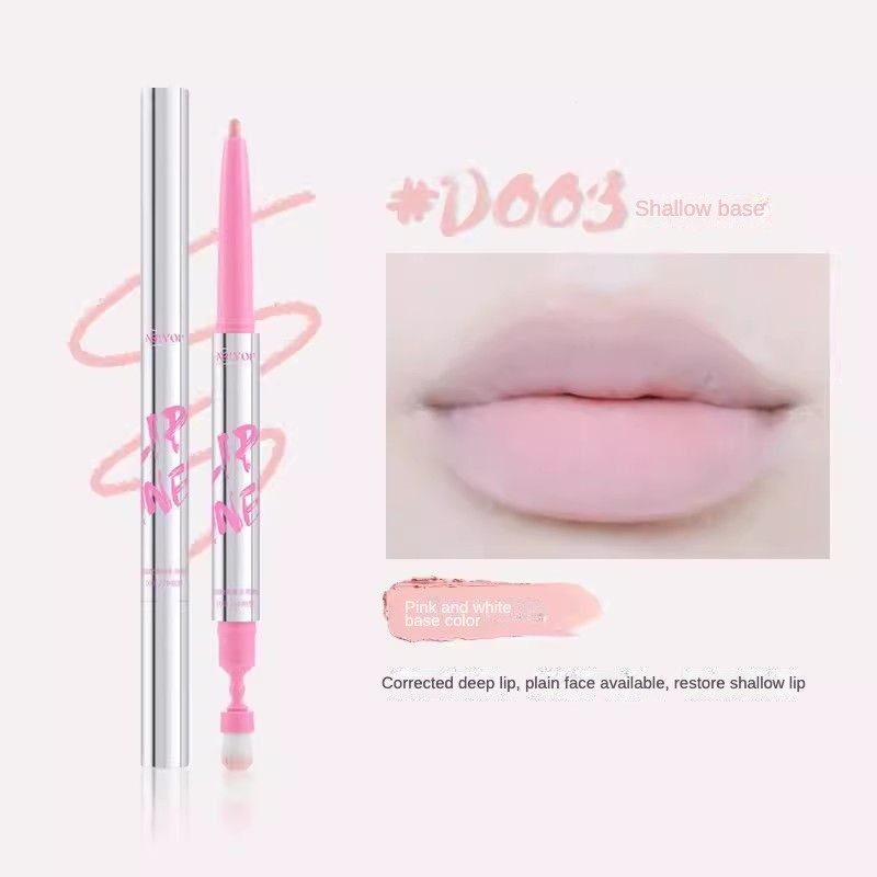 NEIYOU Bút Kẻ Viền Môi Hai Đầu Chống Thấm Nước Bền Màu Màu Màu Sắc nude
