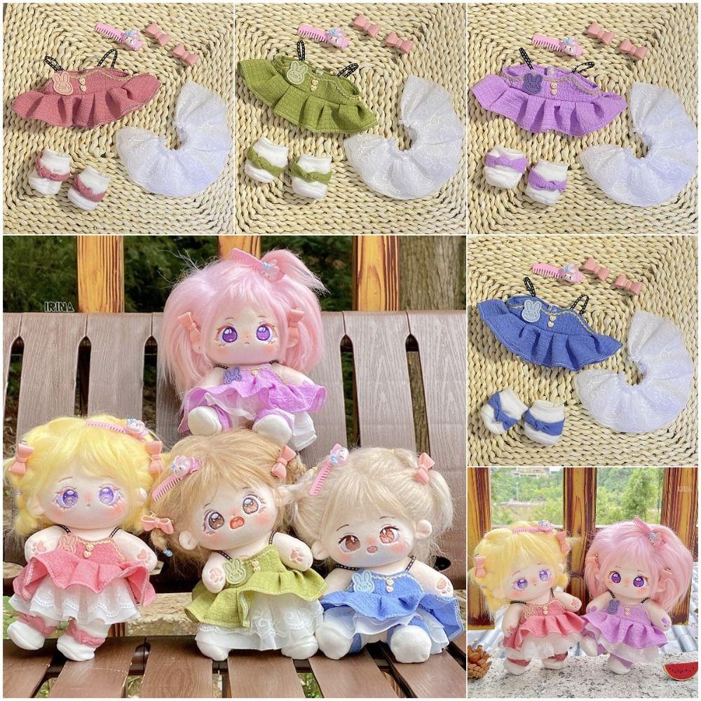Bộ Quần Áo cotton 20cm mini 20cm Họa Tiết Hoạt Hình Dễ Thương Cho Búp Bê
