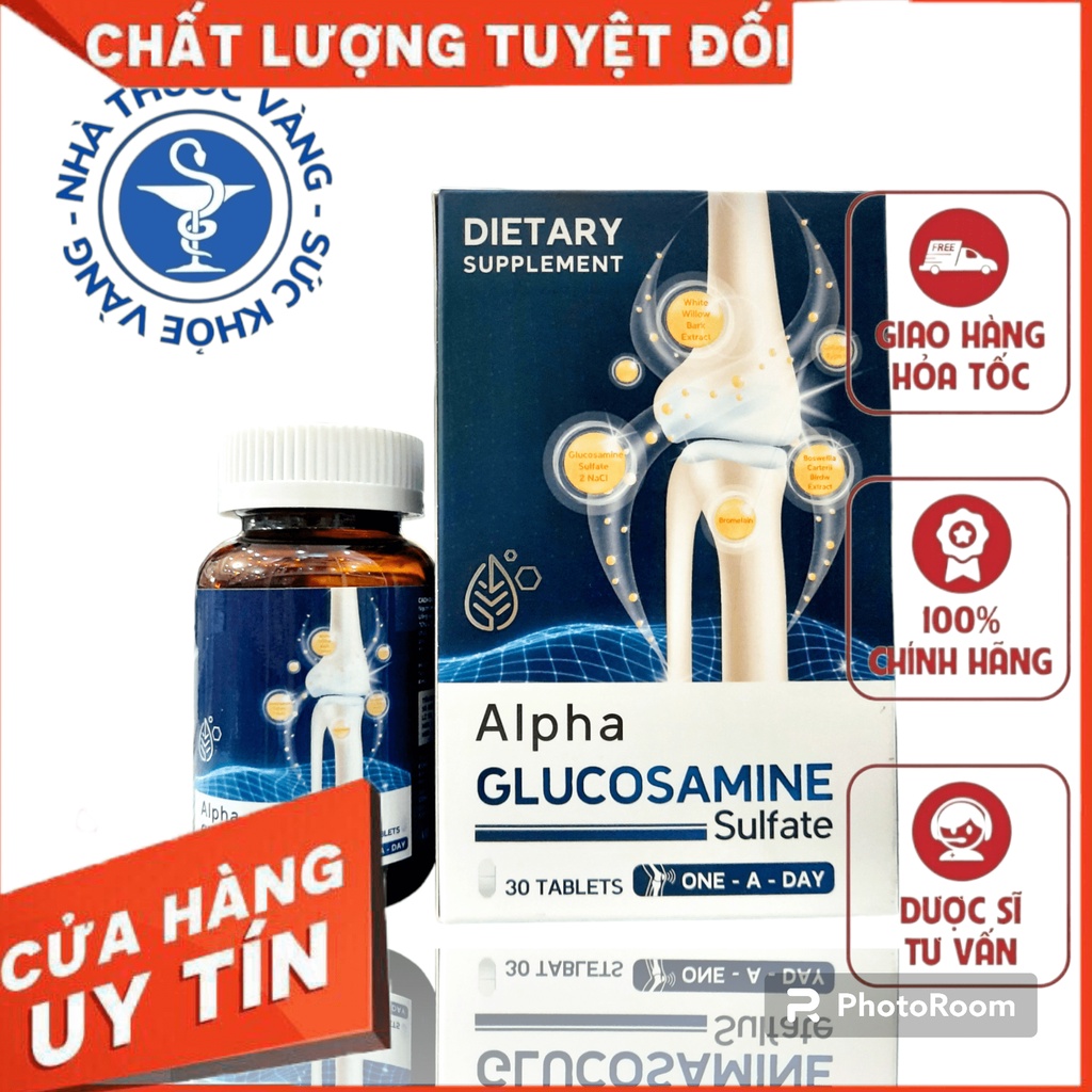 VIÊN UỐNG BỔ KHỚP ALPHA GLUCOSAMINE SULFATE (30 VIÊN)
