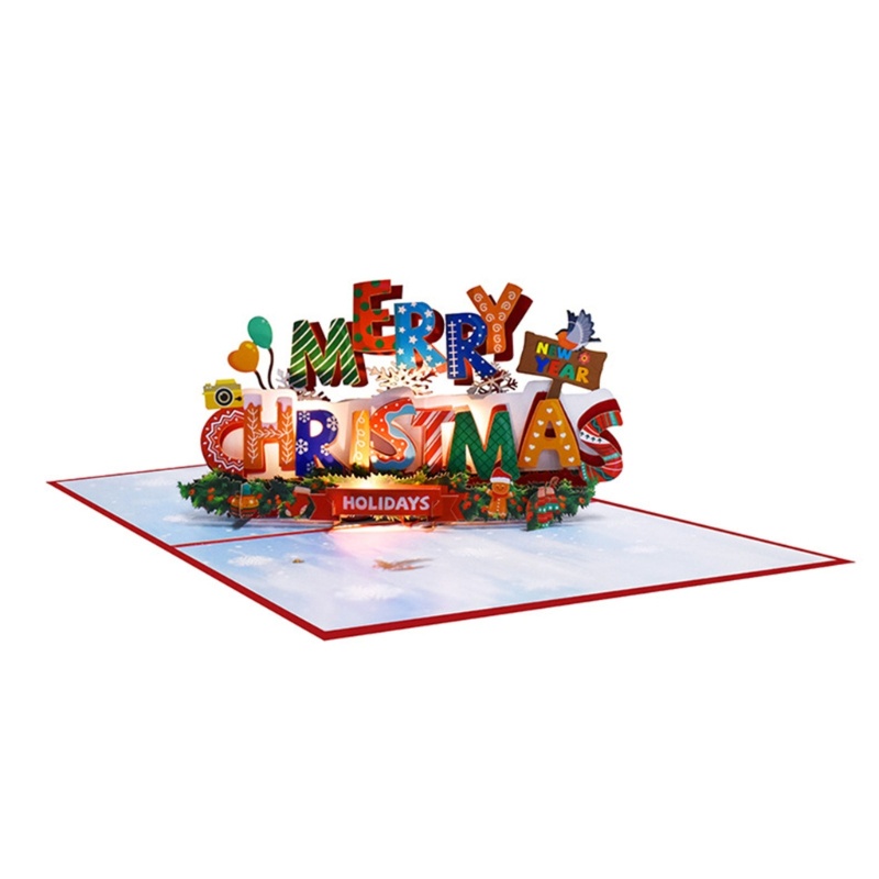 Thiệp Giáng Sinh 3d Có Nhạc Và Đèn