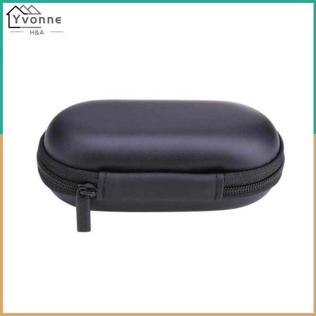 Yvone Túi Đựng Tai Nghe Dây Cáp Dữ Liệu Đa Năng Hình oval Có Khóa Kéo