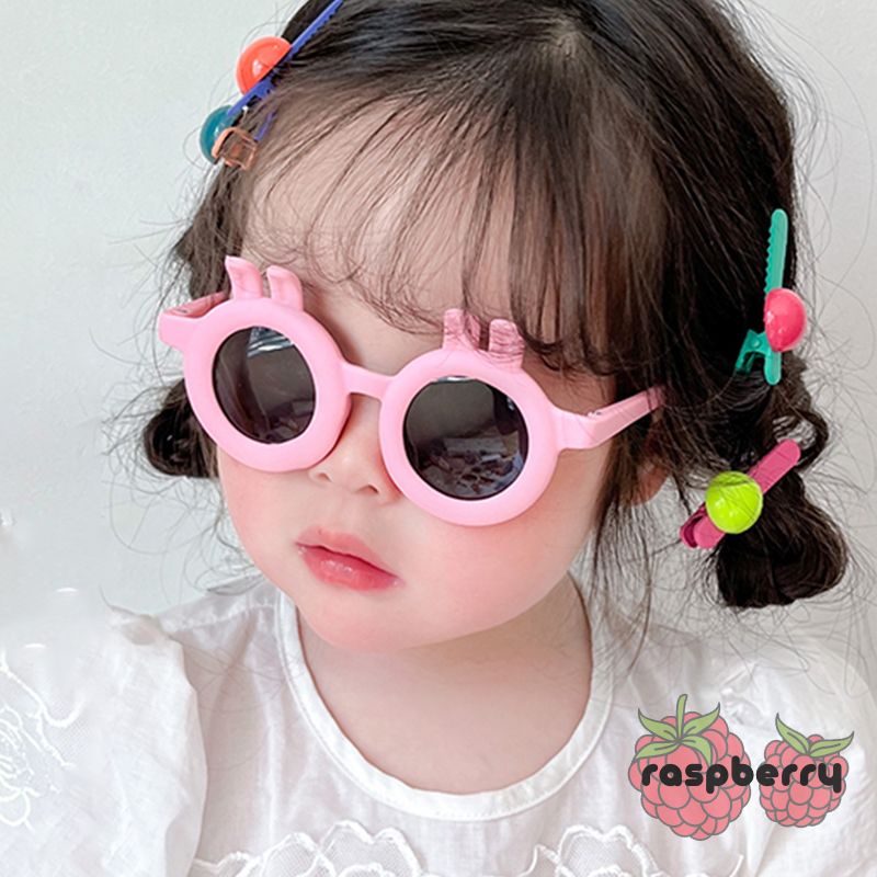 Kính râm UV gọng dẻo cho bé mắt tai thỏ