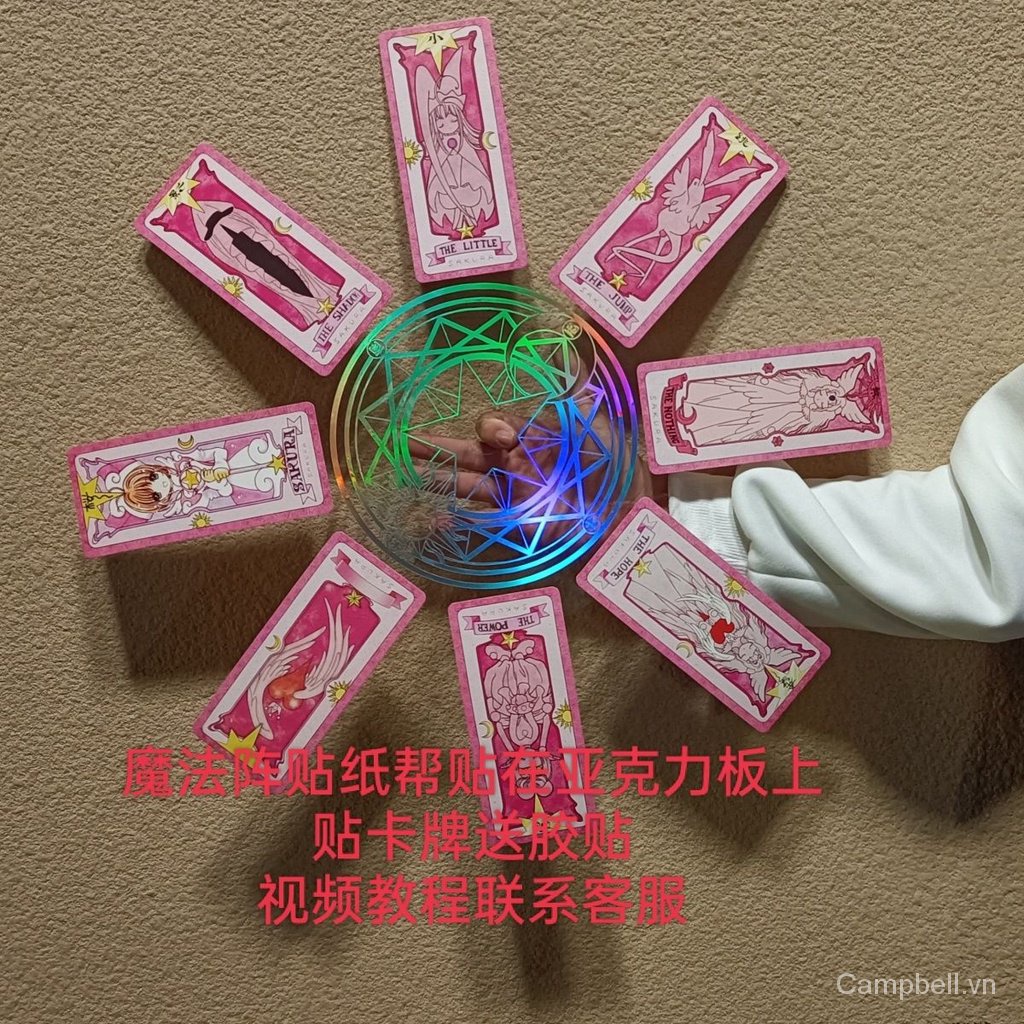 Bộ Đồ Chơi Xoay Trong Suốt Bằng acrylic Hình Hoa Anh Đào sakura