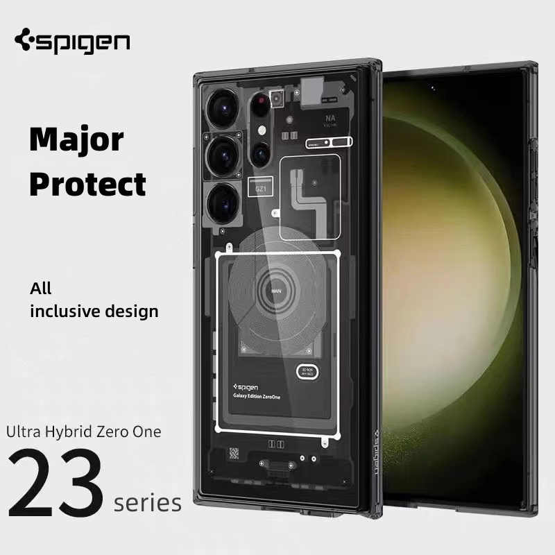 Ốp lưng chống trượt Spigen Hybrid Zero One chống vân tay chống bụi cho Samsung Galaxy S26 S25 S24 S2