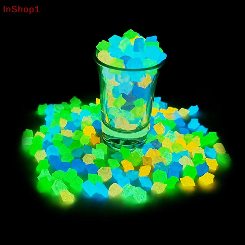 Set 300 Viên Đá Dạ Quang Trang Trí Hồ Cá / Sân Vườn Ngoài Trời