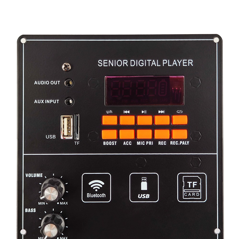 Bảng Mạch Khuếch Đại Âm Thanh 12v 100w 6-12inch Hỗ Trợ bluetooth aux tf