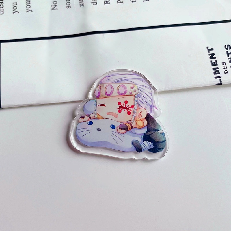 Ghim Cài Áo Bằng acrylic Họa Tiết Hoạt Hình demon slayer Độc Đáo