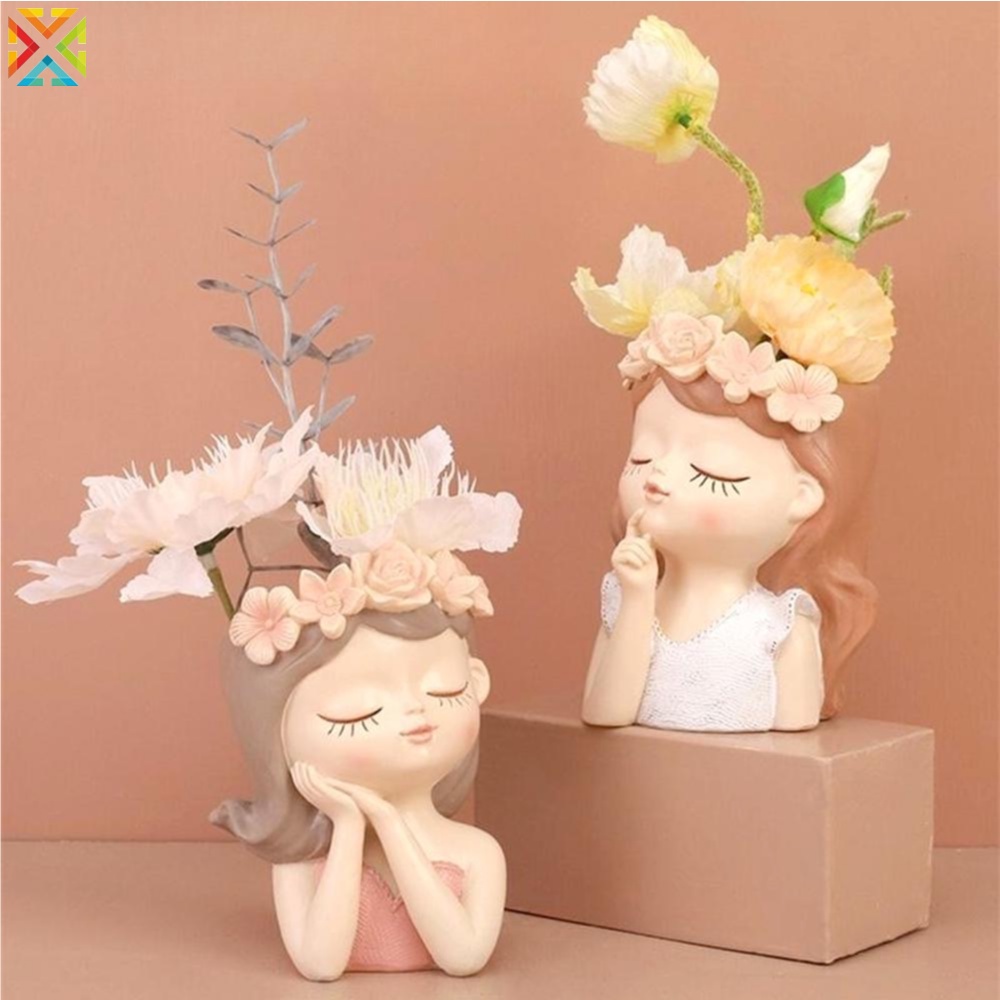 Khuôn silicone Làm Chậu Hoa / Bình Hoa 3d diy Thủ Công Trang Trí Nhà Cửa