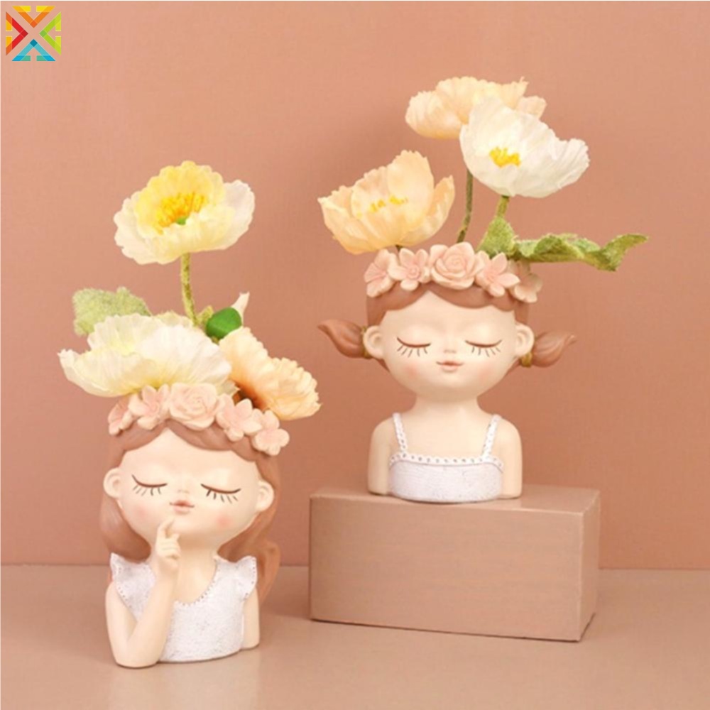 Khuôn silicone Làm Chậu Hoa / Bình Hoa 3d diy Thủ Công Trang Trí Nhà Cửa