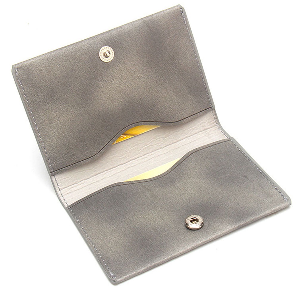 Bao Da Điện Thoại pu Siêu Mỏng Màu Trơn Đựng Thẻ id Giá Đỡ