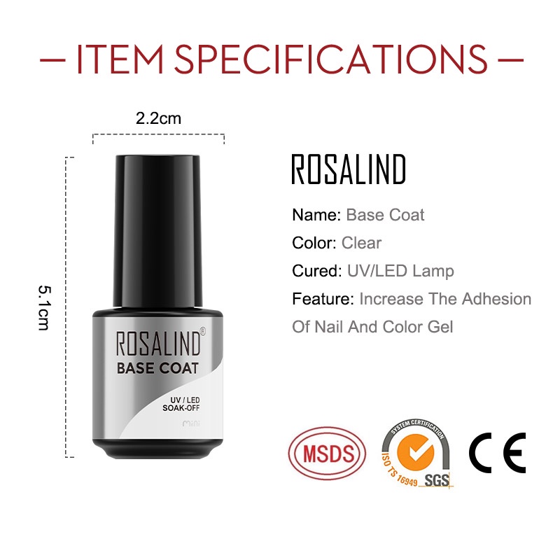 Rosalind Lọ Nước Sơn Móng Tay 7ml Trang Trí Nghệ Thuật Chuyên Dụng