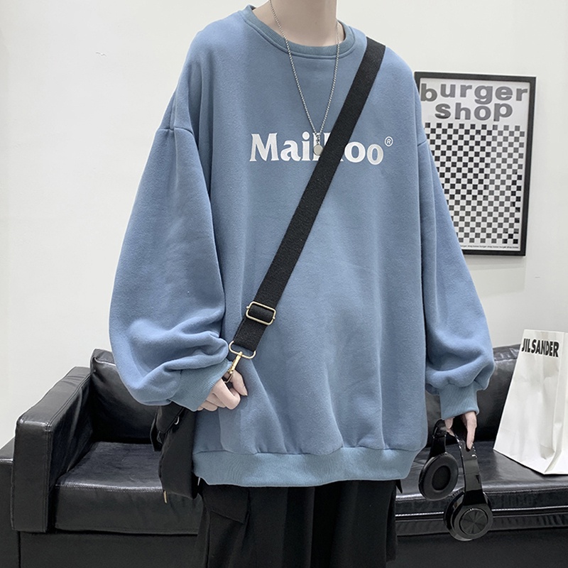 Áo Nỉ Dài Tay Form Rộng Phong Cách Đường Phố Thời Trang Dành Cho Nam coup