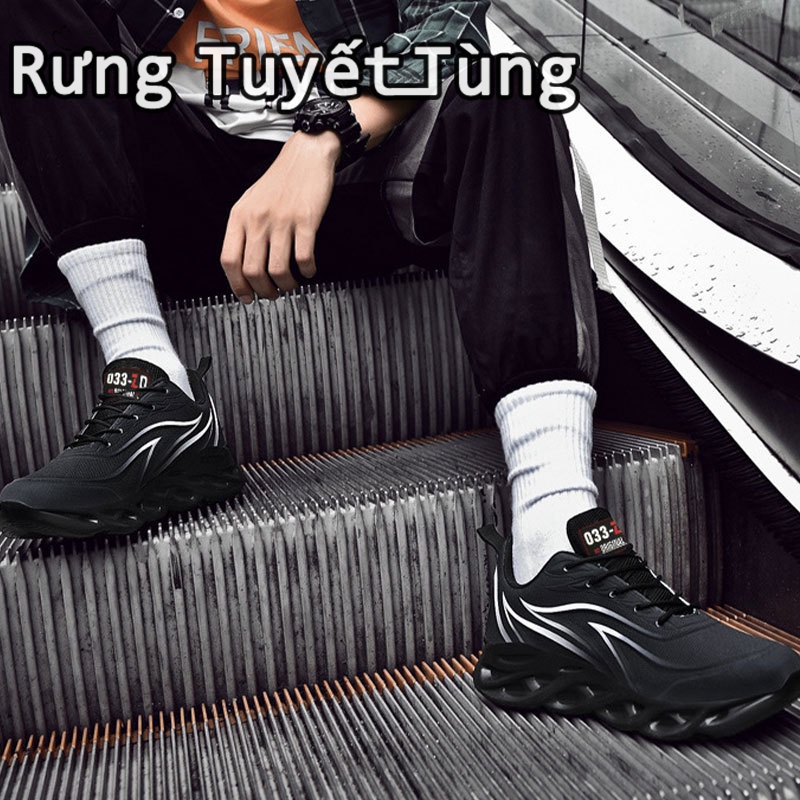 SHANMUSENLIN☘️Giày Thể Thao Nam Thời Trang In Hình Và Nhuộm Màu Độc Đáo