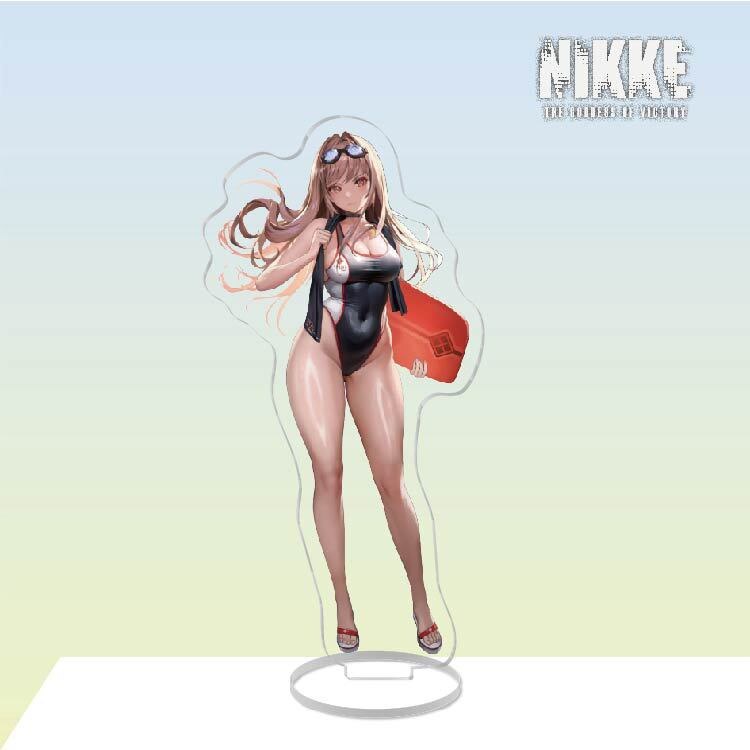 Mô hình Standee NIKKE Bikini Series Acrylic Stand Rapi Anis Neon Sexy decor góc học tập để bàn 15cm