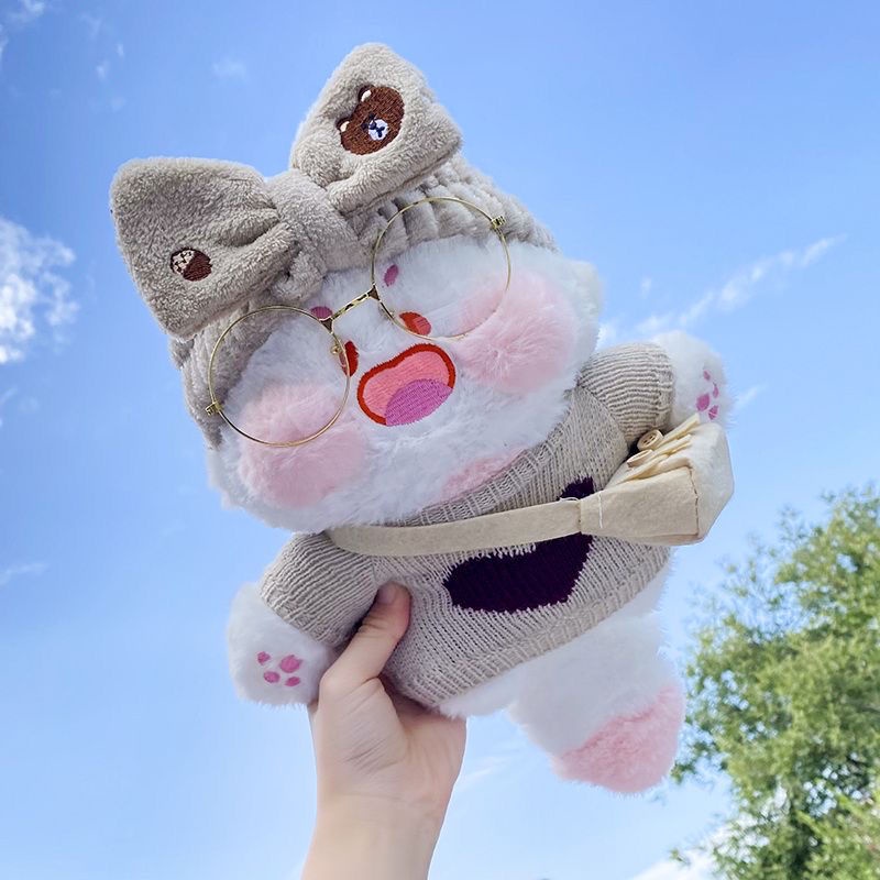 Thú Nhồi Bông Hình Chú Mèo doodle Đáng Yêu