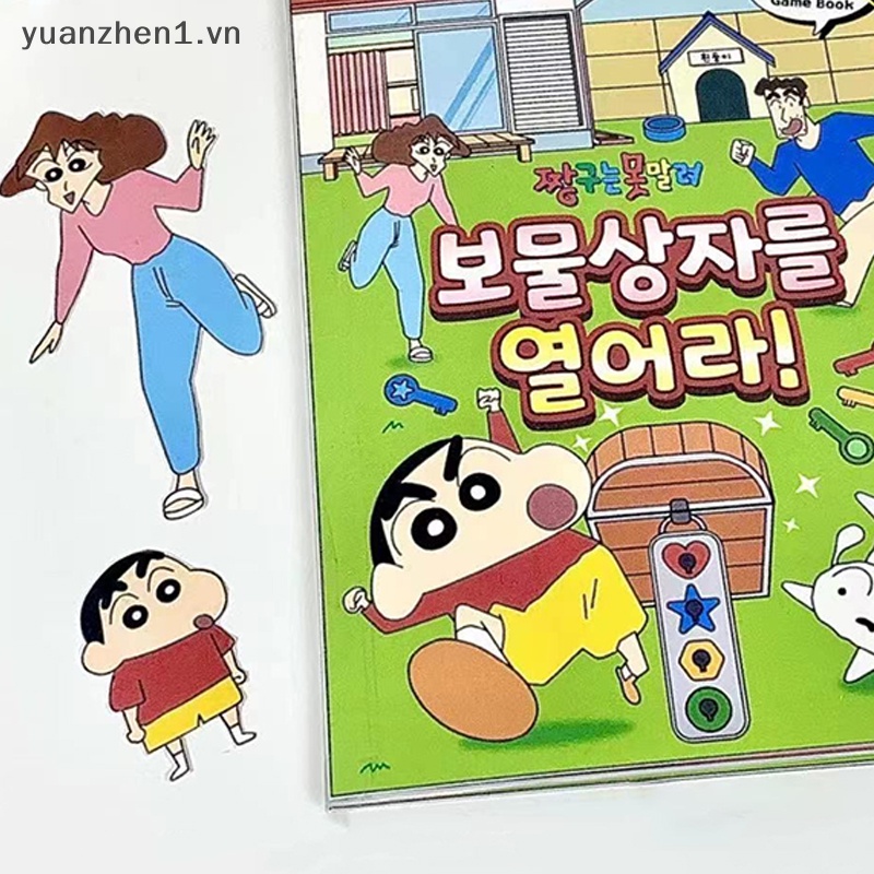 Zhen diy Sách Im Lặng Cuốn Sách Phim Hoạt Hình cinnamoroll crayonshin Sponge egg party Tự Làm Đồ Chơi Quà Tặng Cho Trẻ vn