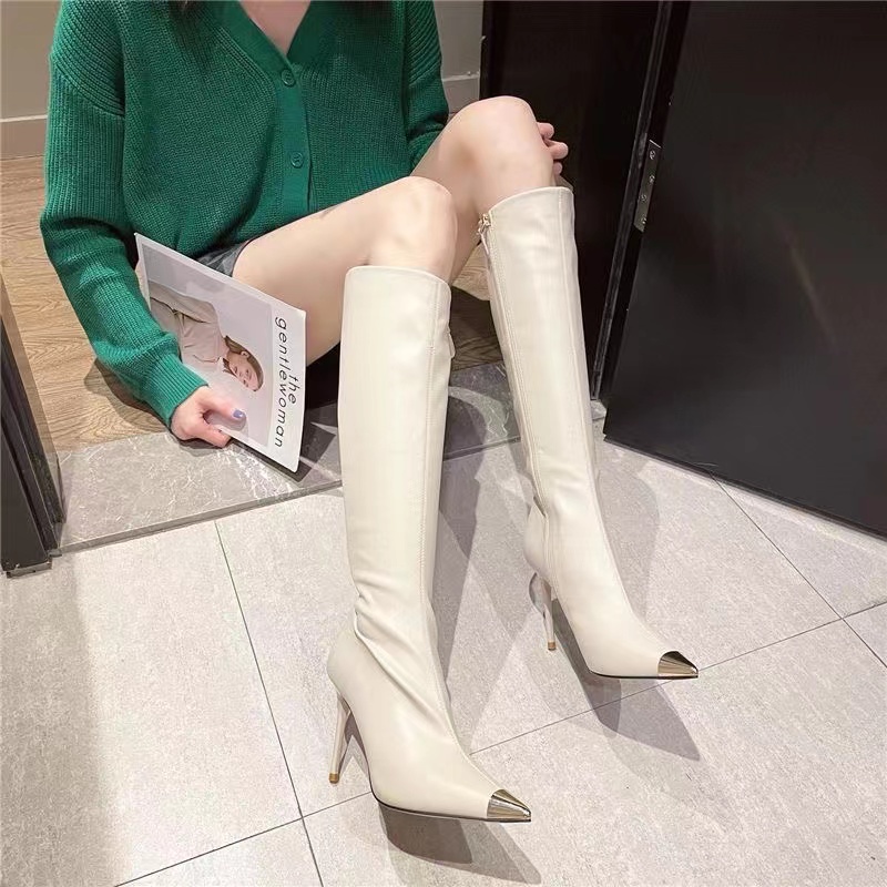 Bốt Cao Gót Mũi Nhọn Phong Cách Mới Cho Nữ