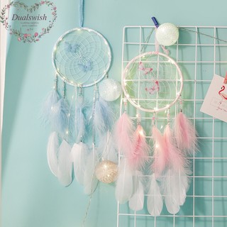 Dualswish Mới Vòng Bắt Giấc Mơ Dreamcatcher Trái Tim Bướm Đầy Màu Sắc Thủ Công Sáng Tạo Làm Quà Tặng Dành Cho Bạn Gái