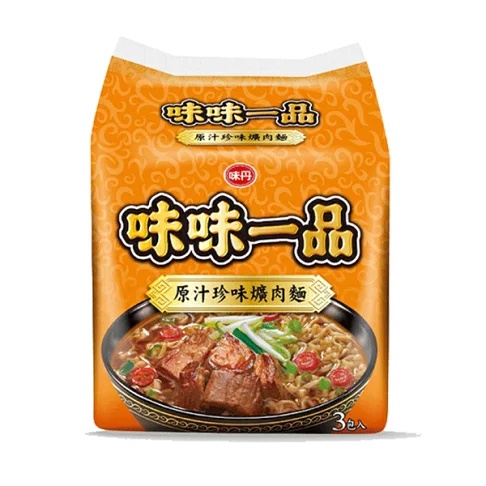 Mì WeiWei Nhập Khẩu Từ Đài Loan Với Các Vị: Trân Vị, Bò Trân Vị, Gân Bò, Bò Hầm 190G