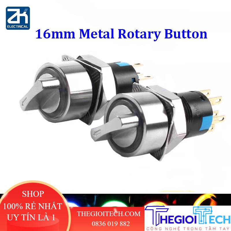 Nút Xoay Chuyển Đổi Bánh Răng 16mm Bằng Thép Không Gỉ 22mm Cho Xe Hơi