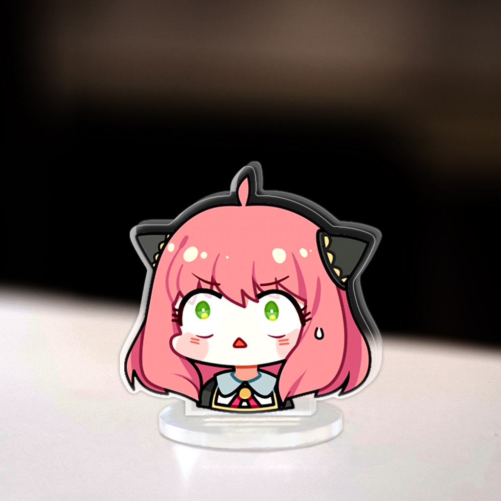 Mô hình Mini Anya Forger Loid Yor Standee Chibi Anime Manga Spy x family trang trí góc học tập cao 3cm