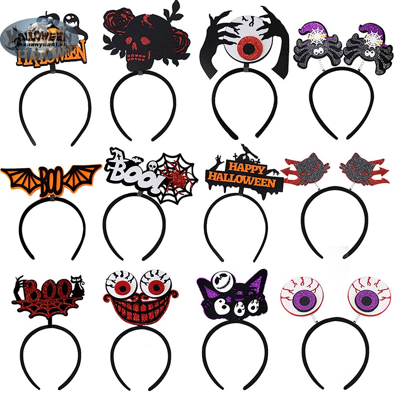 Băng Đô Cài Tóc Hình Nhện / Dơi Độc Đáo Cho Tiệc halloween