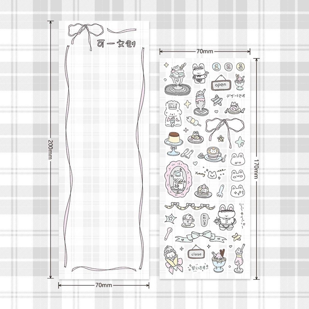 Nhãn Dán Trang Trí Sổ Tay Hình Công Chúa Dễ Thương diy